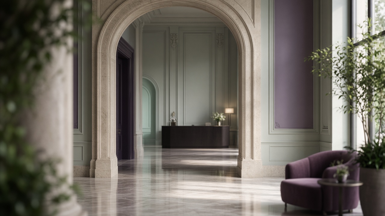 Hotel lobby where opted-in guests can be recognized at arrival