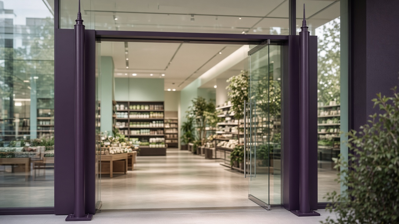 Retail store floor where loyalty members can be recognized at the door